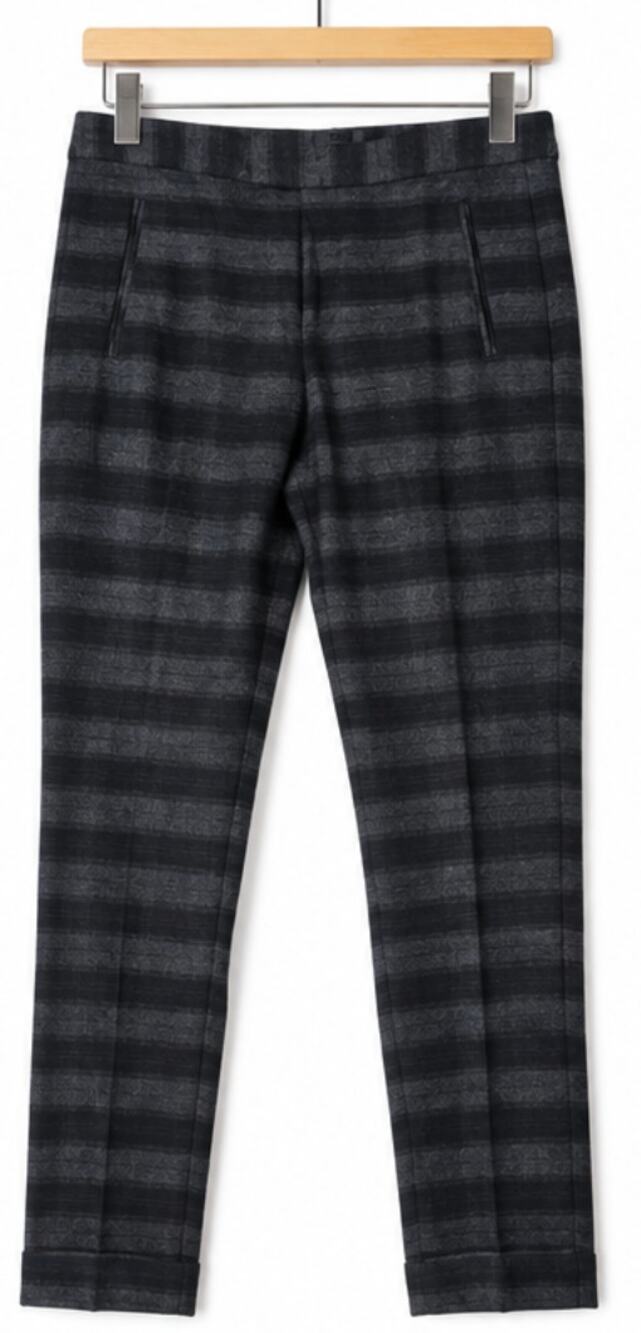 ATM Anthony Thomas Melillo Striped Slim Pants Size 0 Gray